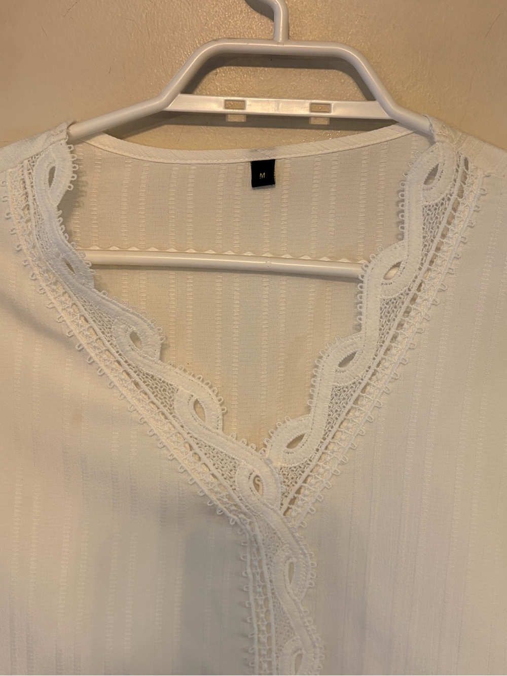 🤍 Romantic Lace Trim Blouse | Cottagecore Boho - Picture 4 of 6